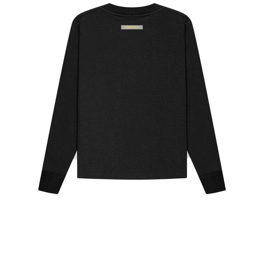 FEAR OF GOD ESSENTIALS KIDS LONG SLEEVE TEE BLACK SS21