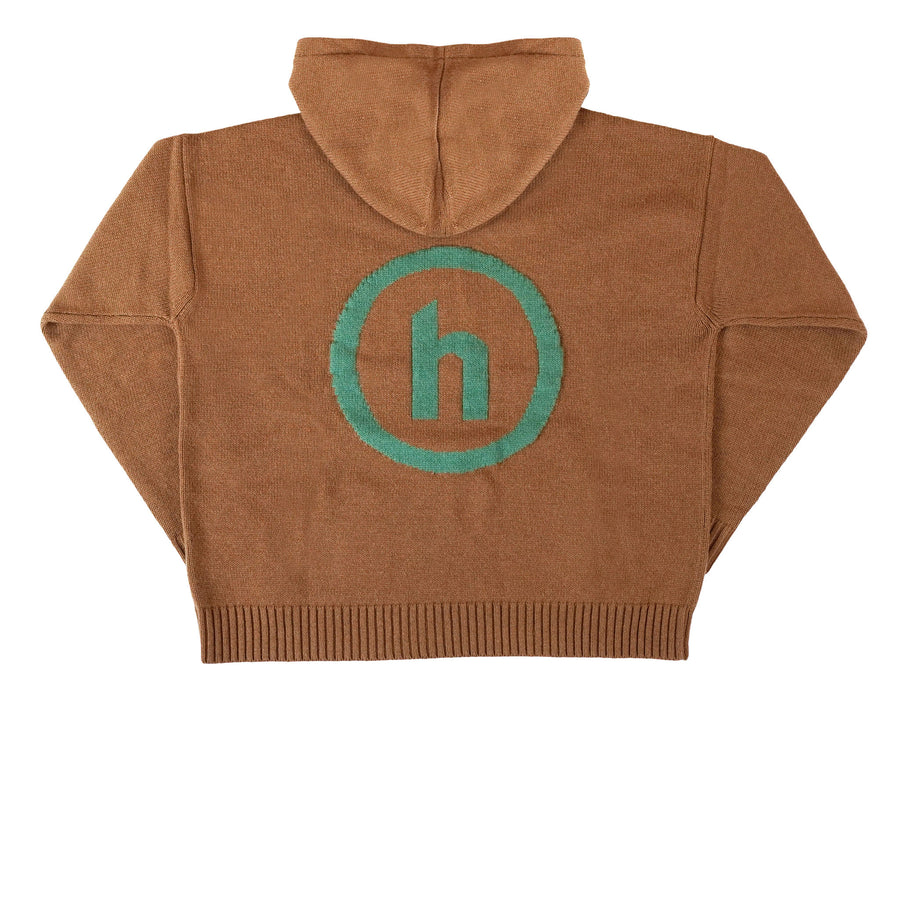 HIDDEN NY CASHMERE BLEND KNIT HOODIE TAN FW21