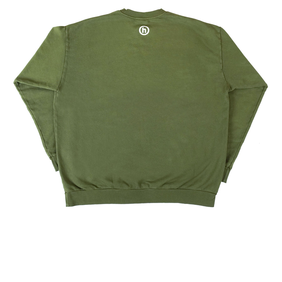 HIDDEN NY MAGAZINE CREWNECK HUNTER GREEN FW21