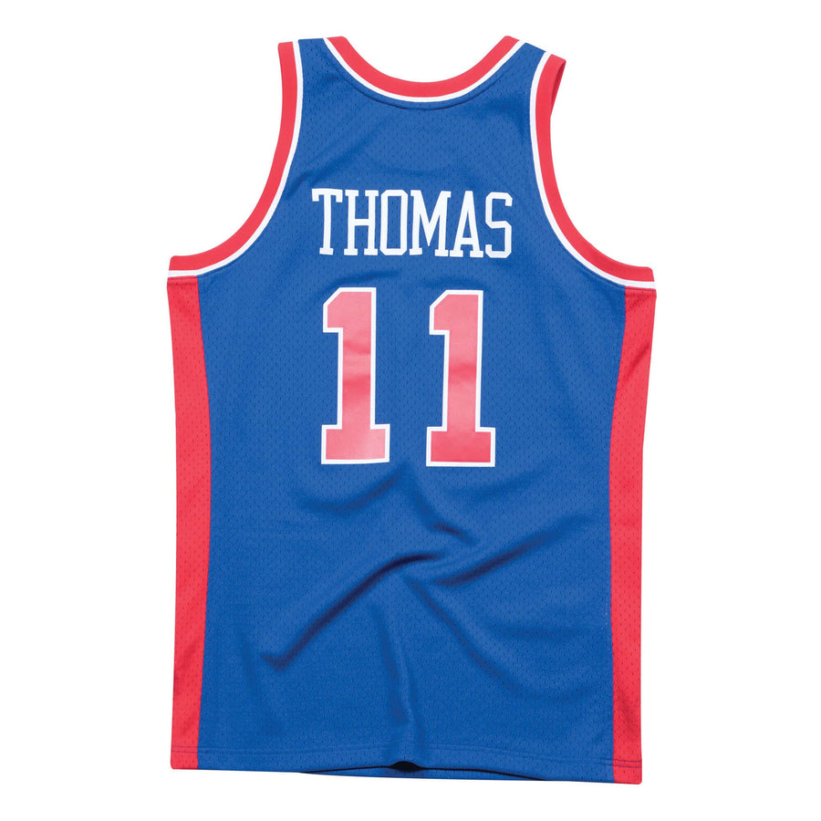 MITCHELL & NESS NBA HARDWOOD CLASSIC SWINGMAN DETROIT PISTONS ISIAH THOMAS 1988-89 JERSEY ROYAL