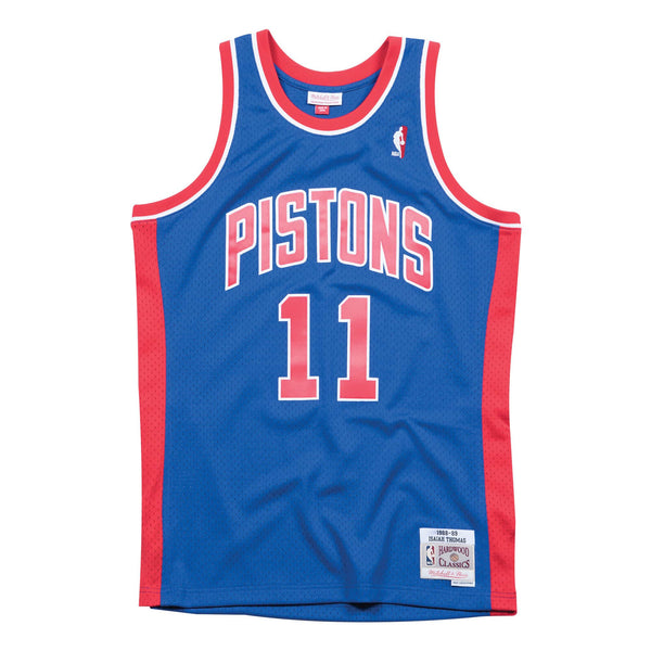 MITCHELL & NESS NBA HARDWOOD CLASSIC SWINGMAN DETROIT PISTONS ISIAH THOMAS 1988-89 JERSEY ROYAL