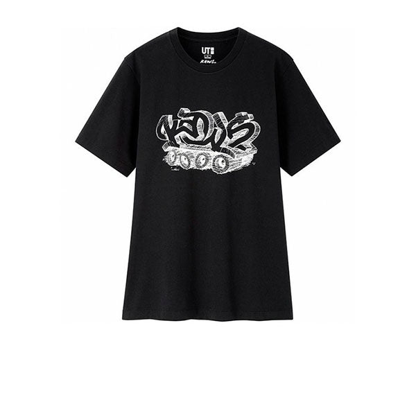 KAWS X UNIQLO WORDMARK TEE BLACK SS19