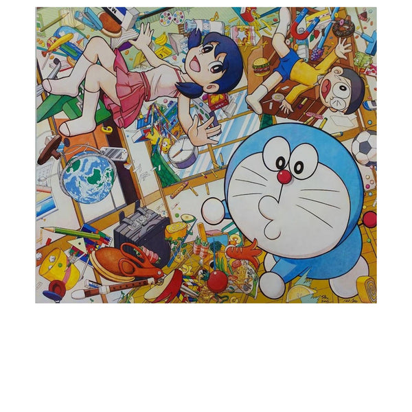 TAKASHI MURAKAMI X DORAEMON COLLABORATION MR. BIG FABRIC CLOTH 2017