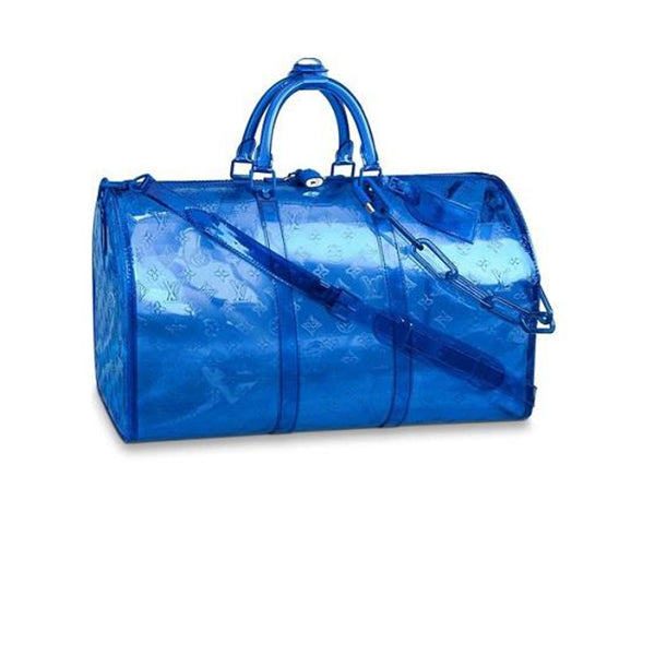 LOUIS VUITTON KEEPALL MONOGRAM BANDOULIERE 50 BLUE