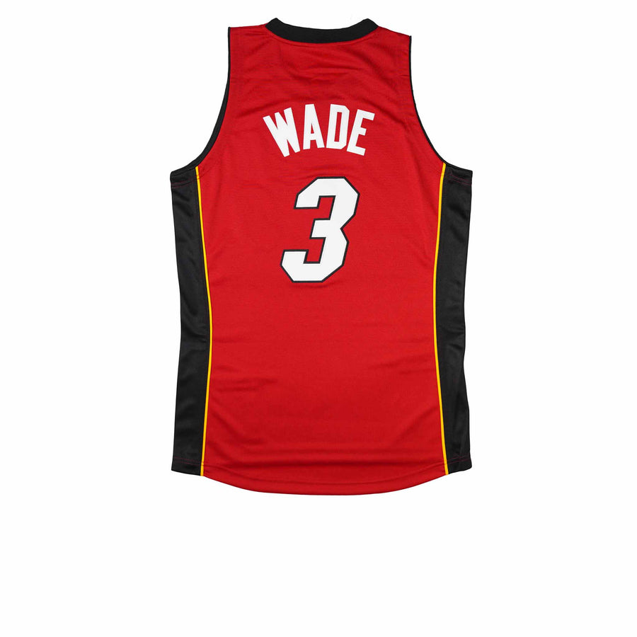 MITCHELL & NESS NBA HARDWOOD CLASSIC AUTHENTIC MIAMI HEAT DWYANE WADE ALTERNATE 2005-06 JERSEY RED