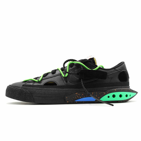 NIKE BLAZER LOW OFF-WHITE BLACK ELECTRO GREEN 2022