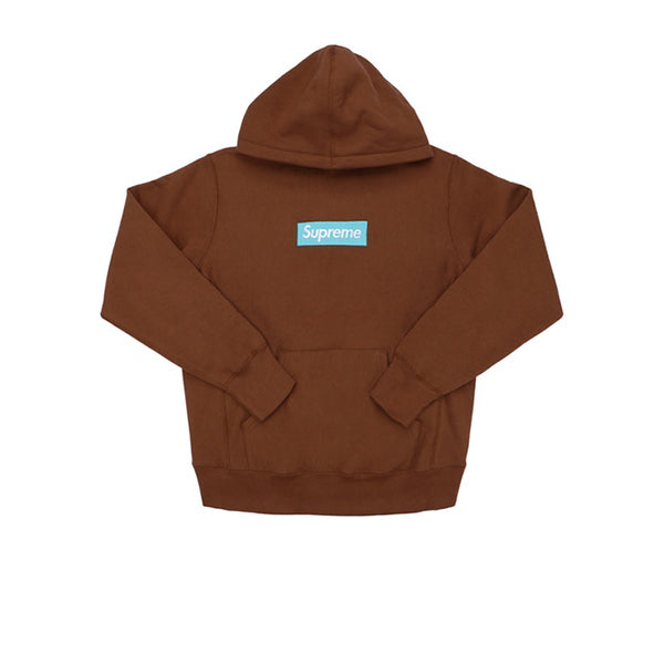 SUPREME BOX LOGO HOODED SWEATSHIRT RUST FW17