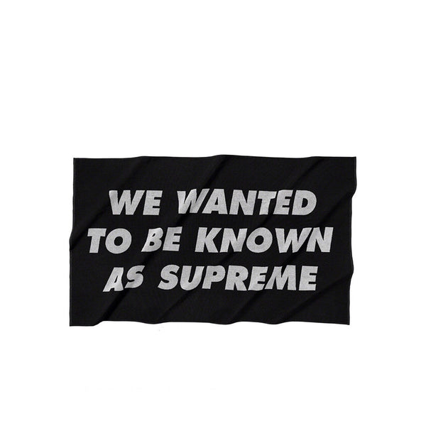 SUPREME KNOWN AS TOWEL BLACK SS20