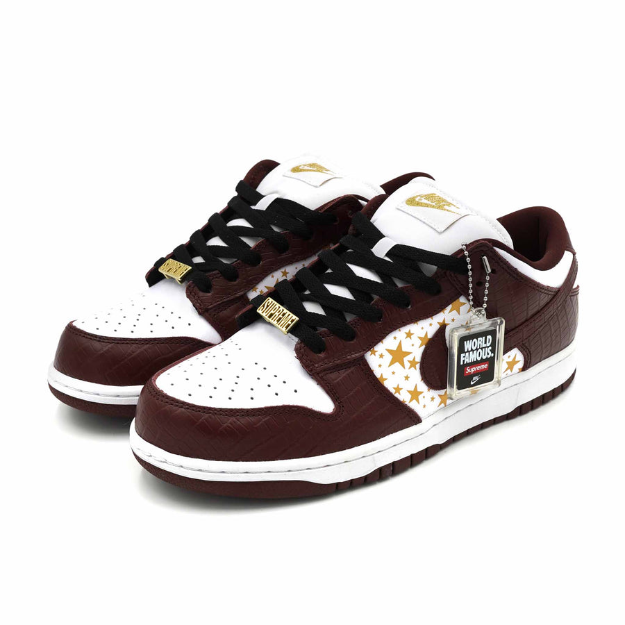 SUPREME X NIKE SB DUNK LOW STARS BARKROOT BROWN 2021