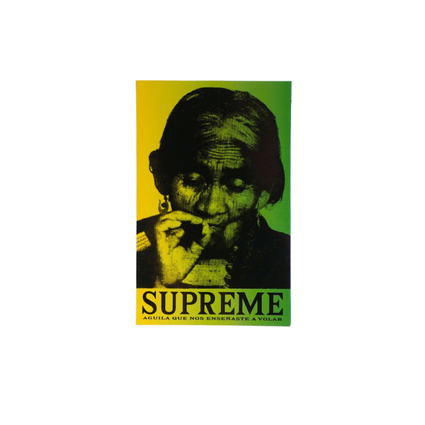 SUPREME AGUILA STICKER YELLOW GREEN