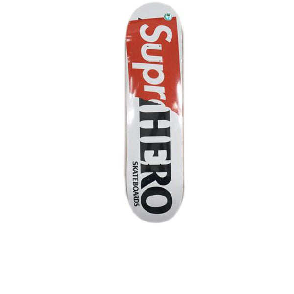 SUPREME ANTIHERO SUPR-HERO SKATEBOARD DECK WHITE SS14