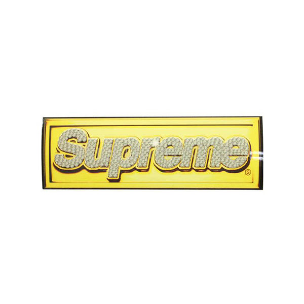 SUPREME BLING BOX LOGO STICKER GOLD