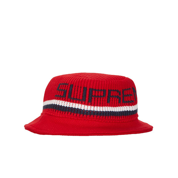 SUPREME KNIT LOGO CRUSHER RED FW19