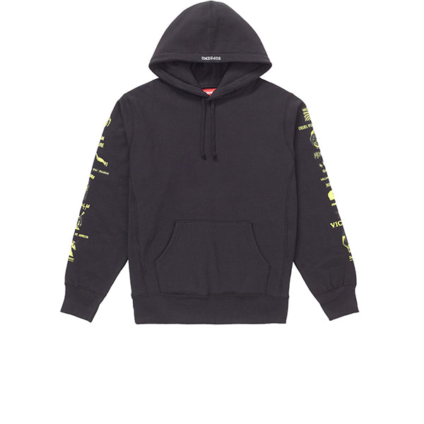 SUPREME MENACE HOODED SWEATSHIRT BLACK FW18