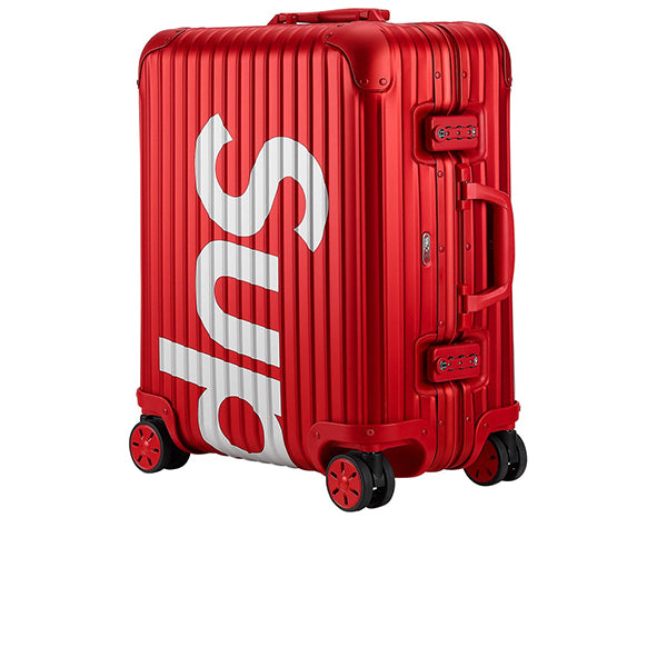 RIMOWA X SUPREME TOPAS MULTIWHEEL 45L RED SS18