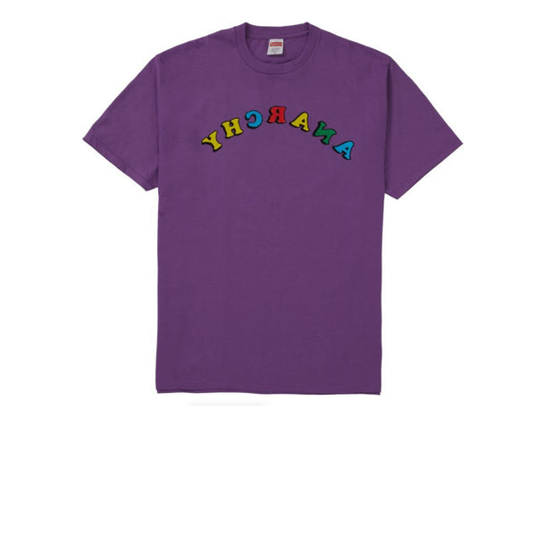 SUPREME JAMIE REID ANARCHY TEE PURPLE SS21