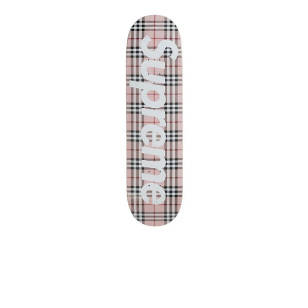 SUPREME X BURBERRY SKATEBOARD DECK PINK SS22