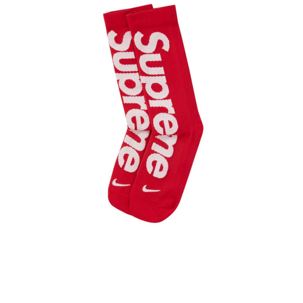 SUPREME X NIKE LIGHTWEIGHT CREW SOCKS RED SS21