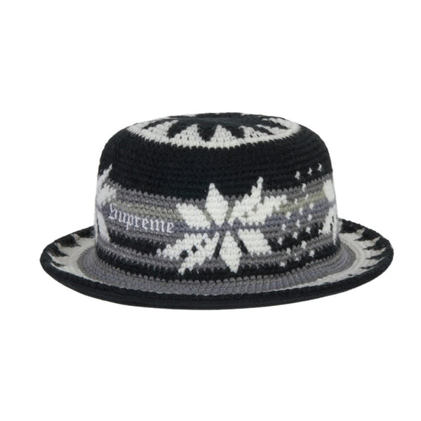 SUPREME SNOWFLAKE CROCHET CRUSHER BLACK FW21