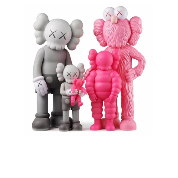 KAWS FAMILY VINYL FIGURES GREY PINK 2022