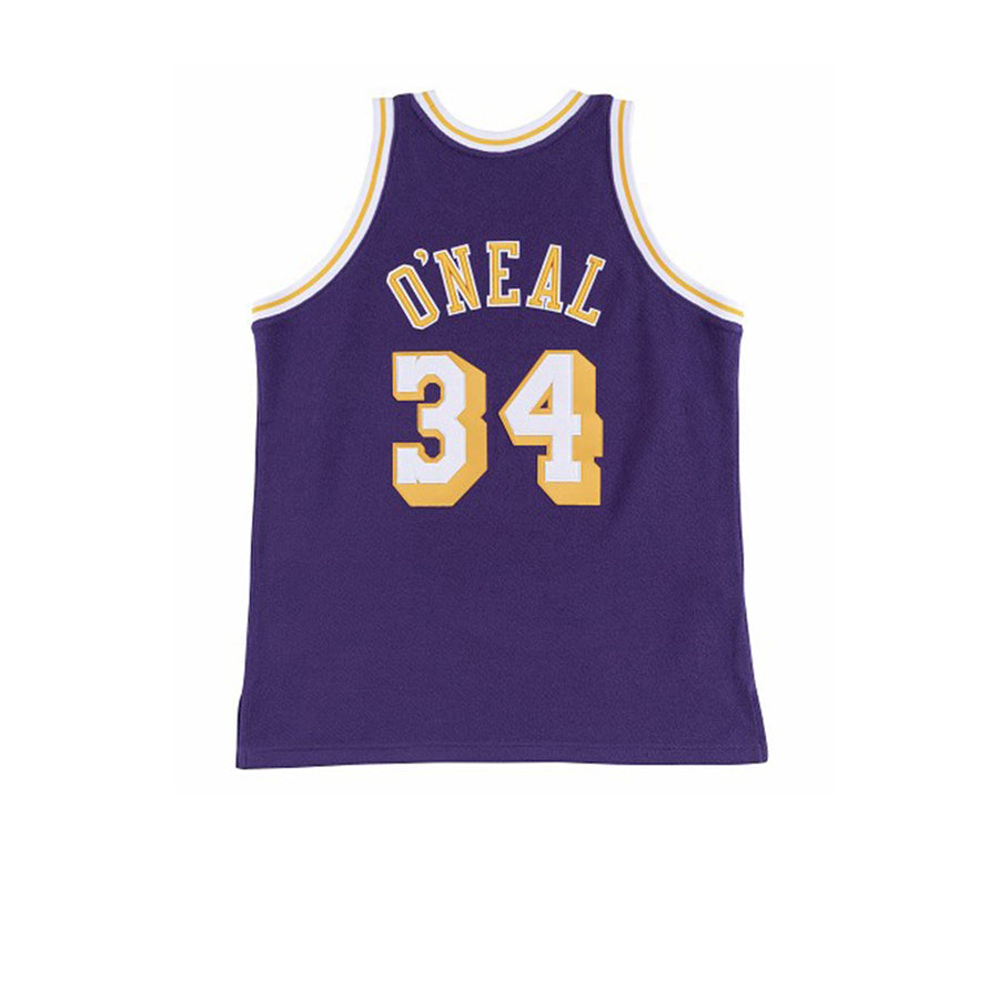 MITCHELL & NESS NBA HARDWOOD CLASSIC SWINGMAN LOS ANGELES LAKERS SHAQUILLE O'NEAL ROAD 1996-97 JERSEY PURPLE