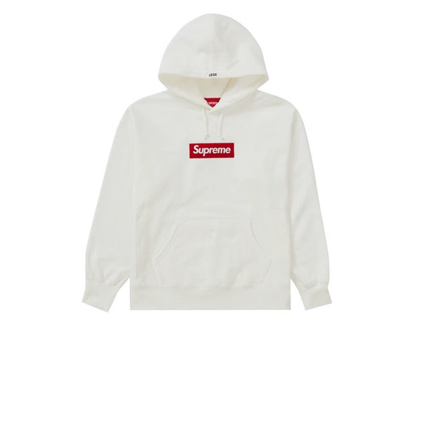 SUPREME BOX LOGO HOODED SWEATSHIRT WHITE FW21