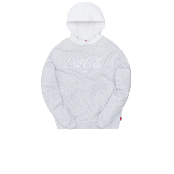 KITH X COCA-COLA SURFBOARD WILLIAMS II HOODIE LIGHT HEATHER GREY SS19