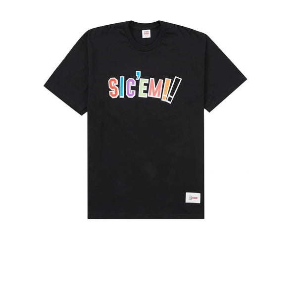 SUPREME WTAPS SIC'EM! TEE BLACK FW21