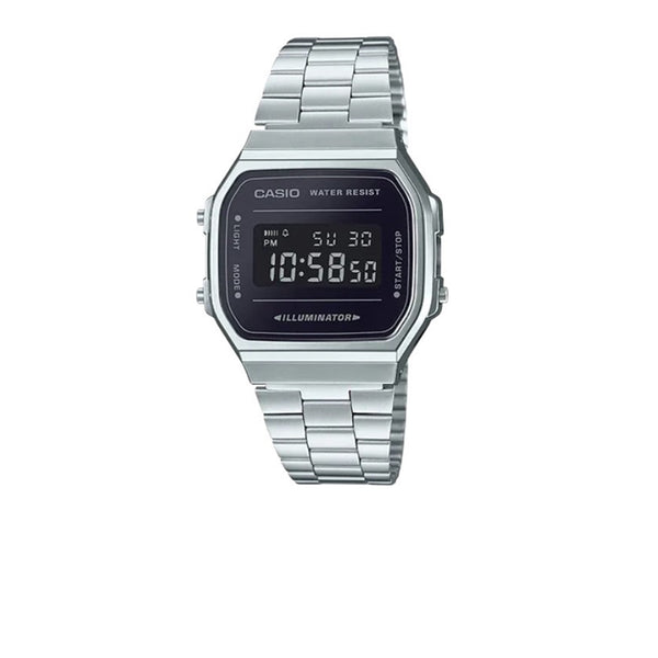 CASIO VINTAGE WATCH SILVER/BLACK A168WEM-1VT