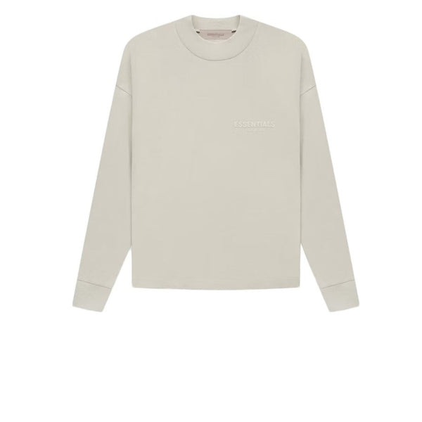 FEAR OF GOD ESSENTIALS COTTON JERSEY LONG SLEEVE T-SHIRT WHEAT SS22