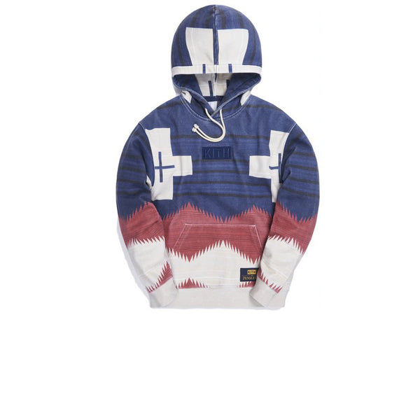 KITH FOR PENDLETON BRAVE STAR WILLIAMS III HOODIE NAVY MULTI FW20