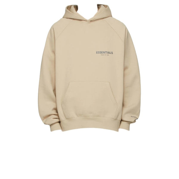 FEAR OF GOD ESSENTIALS FLEECE PULLOVER HOODIE LINEN FW21