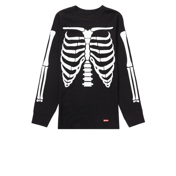 SUPREME HANES BONES THERMAL CREW 1 PACK BLACK