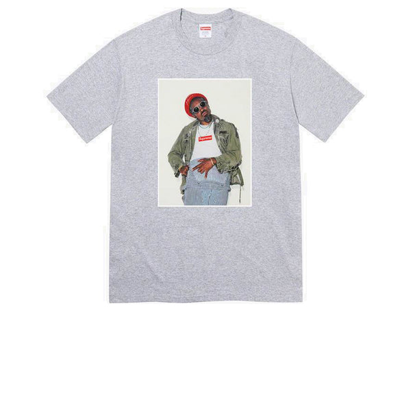 SUPREME ANDRÉ 3000 TEE HEATHER GREY FW22