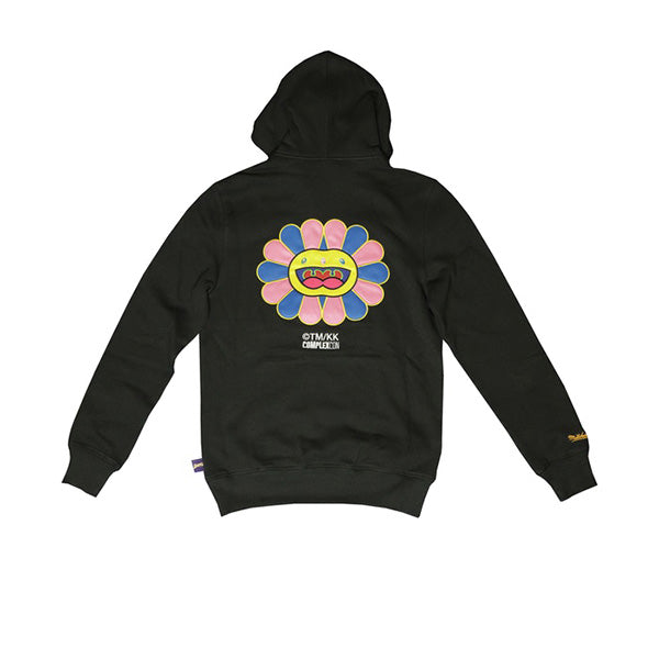 TAKASHI MURAKAMI COMPLEXCON x LA LAKERS M&N MUTATED FLOWER HOODIE BLACK FW19