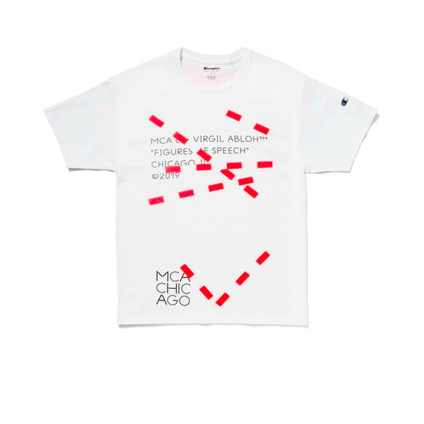 VIRGIL ABLOH X  MCA FIGURES OF SPEECH LINES TEE WHITE