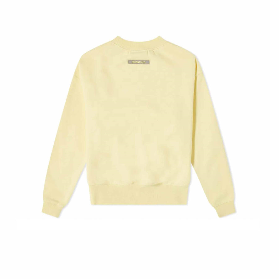 FEAR OF GOD ESSENTIALS KIDS PULLOVER CREWNECK LEMONADE SS21