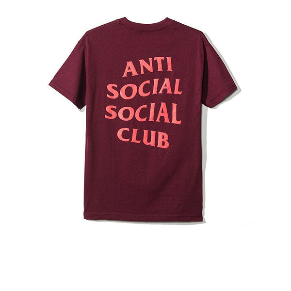 ANTI SOCIAL SOCIAL CLUB LOGO TEE 2 MAROON