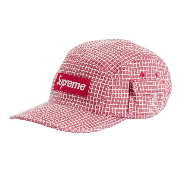 SUPREME DENIM RIPSTOP CAMP CAP RED SS22