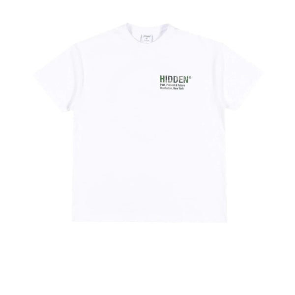 HIDDEN NY BORO TEE WHITE GREEN FW22