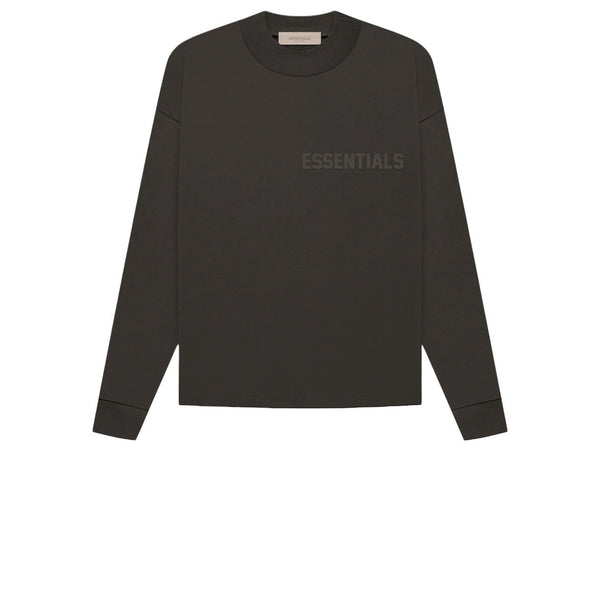 FEAR OF GOD ESSENTIALS L/S TEE OFF BLACK FW22