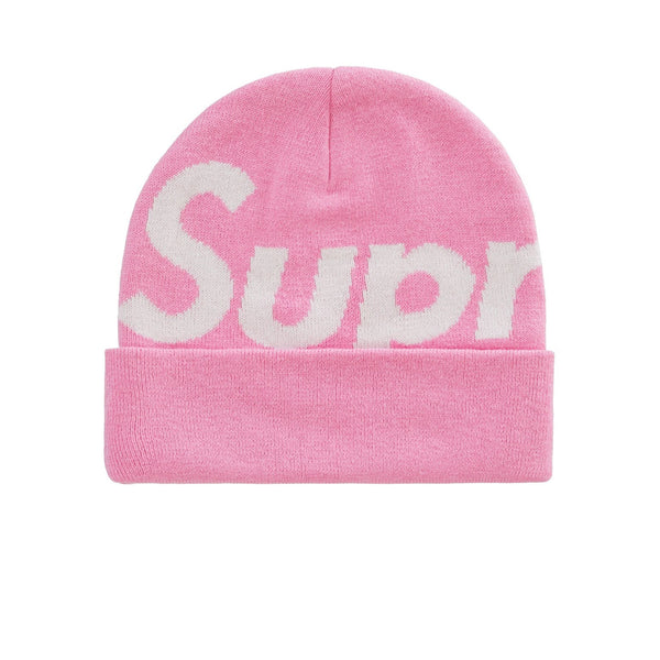 SUPREME BIG LOGO BEANIE PINK FW22