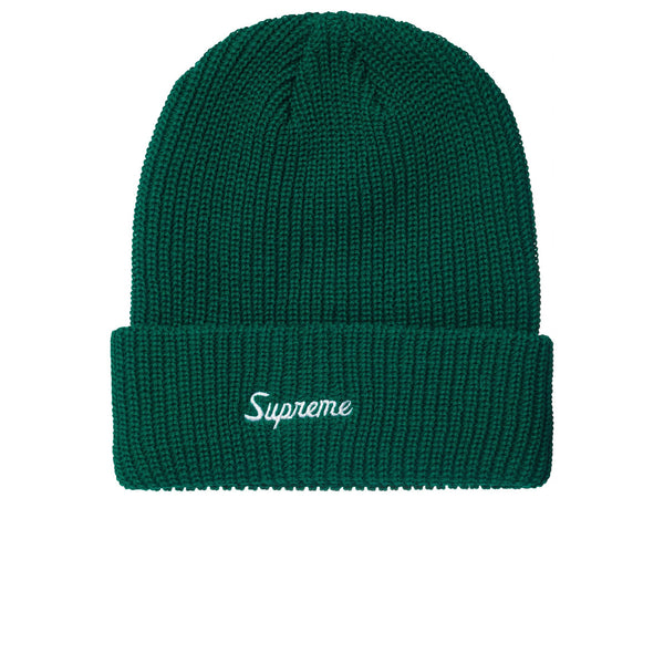 SUPREME LOOSE GAUGE BEANIE GREEN FW21