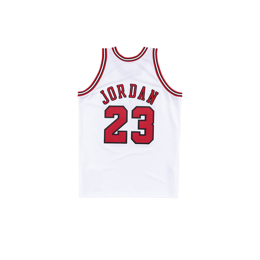 MITCHELL & NESS NBA HARDWOOD CLASSIC AUTHENTIC CHICAGO BULLS MICHAEL JORDAN 1997-98 JERSEY WHITE