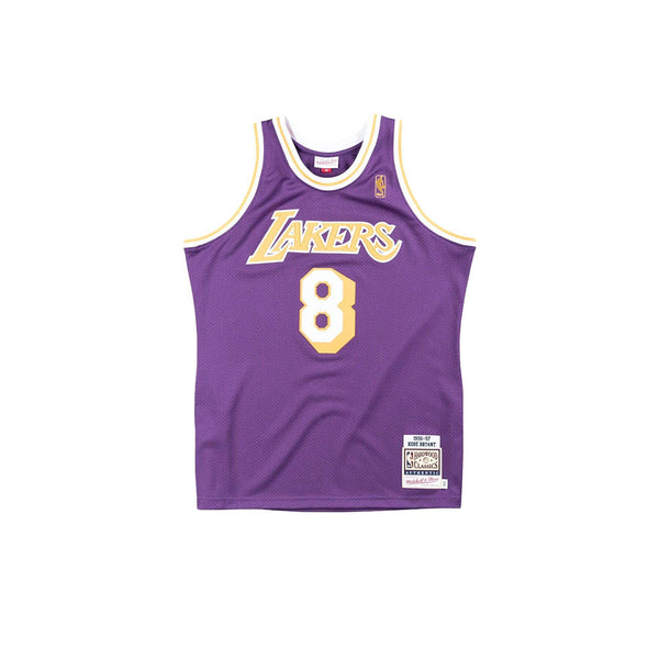 MITCHELL & NESS NBA HARDWOOD CLASSIC AUTHENTIC LOS ANGELES LAKERS KOBE BRYANT ROAD 1996-97 JERSEY PURPLE