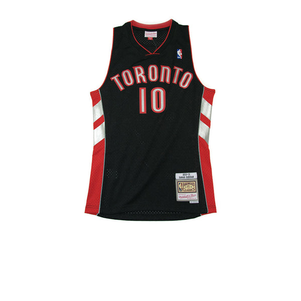 MITCHELL & NESS NBA HARDWOOD CLASSIC SWINGMAN TORONTO RAPTORS DEMAR DEROZAN 2012-13 JERSEY BLACK