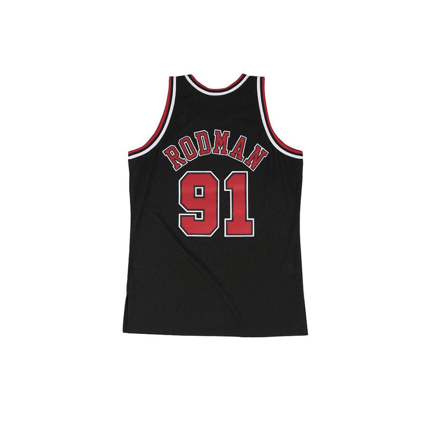 MITCHELL & NESS NBA HARDWOOD CLASSIC SWINGMAN CHICAGO BULLS DENNIS RODMAN ALTERNATE 1997-98 JERSEY BLACK