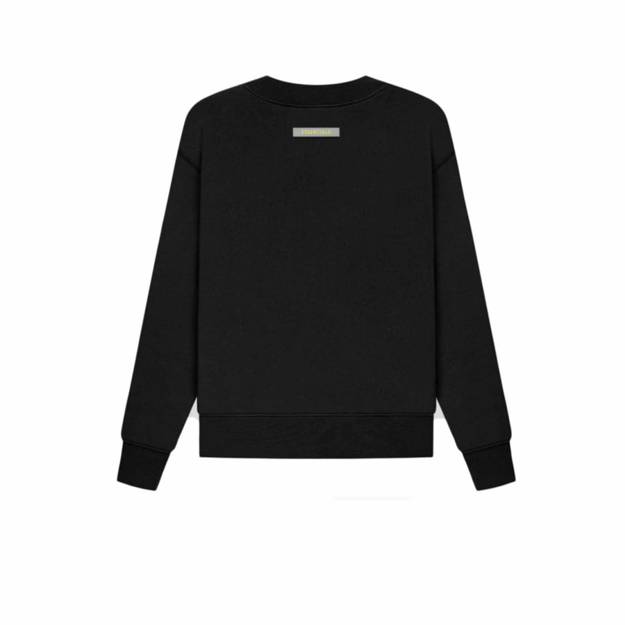 FEAR OF GOD ESSENTIALS KIDS PULLOVER CREWNECK BLACK SS21