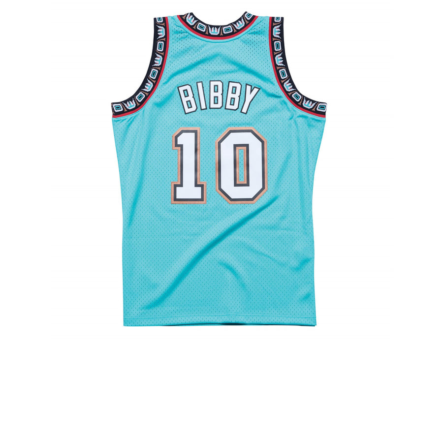 MITCHELL & NESS NBA HARDWOOD CLASSIC SWINGMAN VANCOUVER GRIZZLIES MIKE BIBBY ROAD 1998-99 JERSEY GREEN