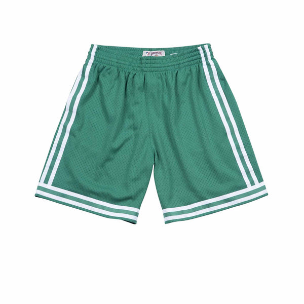 MITCHELL & NESS NBA HARDWOOD CLASSIC SWINGMAN BOSTON CELTICS ROAD 1985-86 SHORTS GREEN